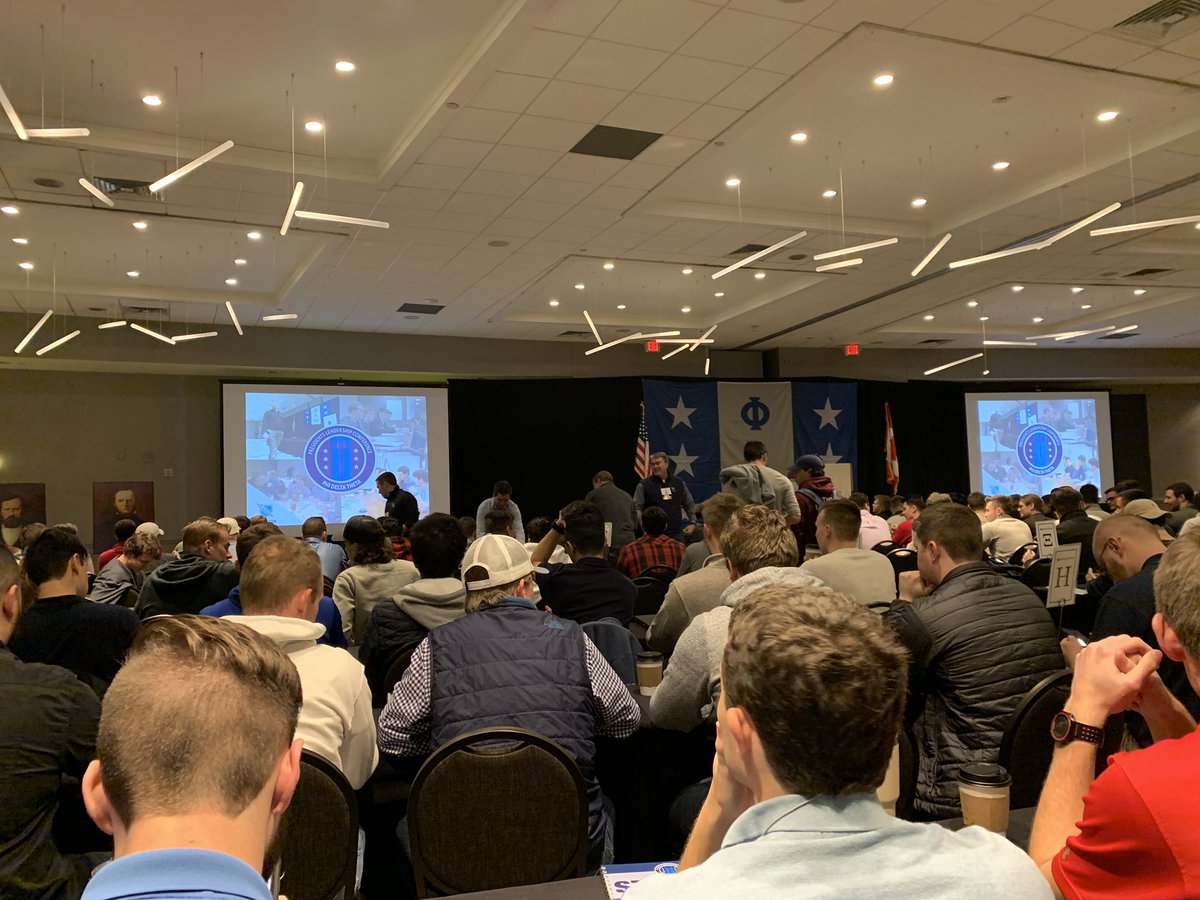 Excellent President’s Leadership Conference in St. Louis, Missouri this weekend! Hundreds of Phis from around the country learning what it takes to be a leader! #PLC #Onward #Brothersinthebond