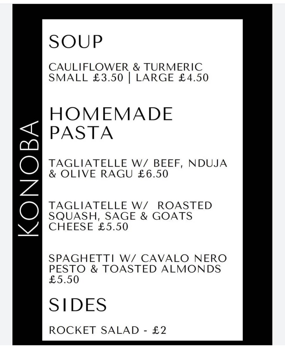 BIG NEWS.

#SCRANcoats will now be running 7 days a week to fulfilall of your Streetfood wants and needs. 
<a href="/konoba6/">Konoba</a> are getting the ball rolling from 12pm tomorrow with incredible homemade Pasta and Soup.

SCRANcoats every day, imagine that.

#ancoats #shoplocal