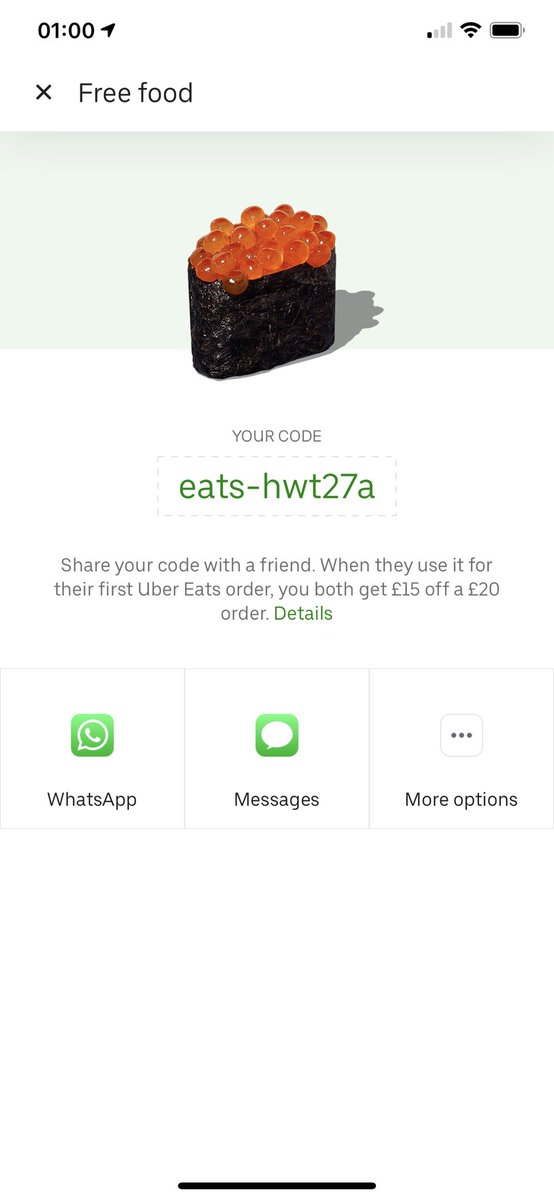 pogbzzzz121's tweet photo. Use my Uber eats promo code for £15 off your order. £15 off while watching premier league matches. #UberEatsPromoCode #couponcode #coupon #UberEats #ubercode #epl #mufc #football #netflix #liverpool #food #cheap #arsenal #Chelsea #mancity #AVLMCI #debruyne #aguero #couponcodes https://t.co/BK3pZNQfyy