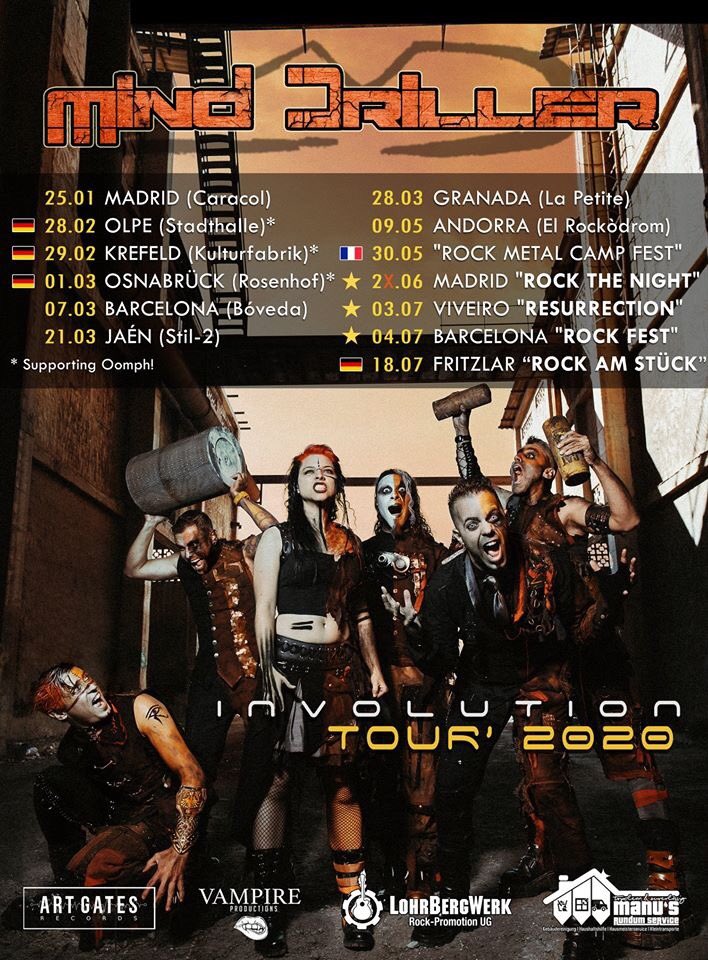 ArtGatesRecords's tweet photo. .@MindDrillerBand shows in 2020 so far 🐵🙈🙉 #InvolutionTour https://t.co/shGX9KJTsR