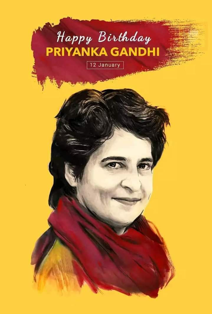 Dynamic Leader Priyanka Gandhi ji 
Wish you very very very Happy Birthday.. 