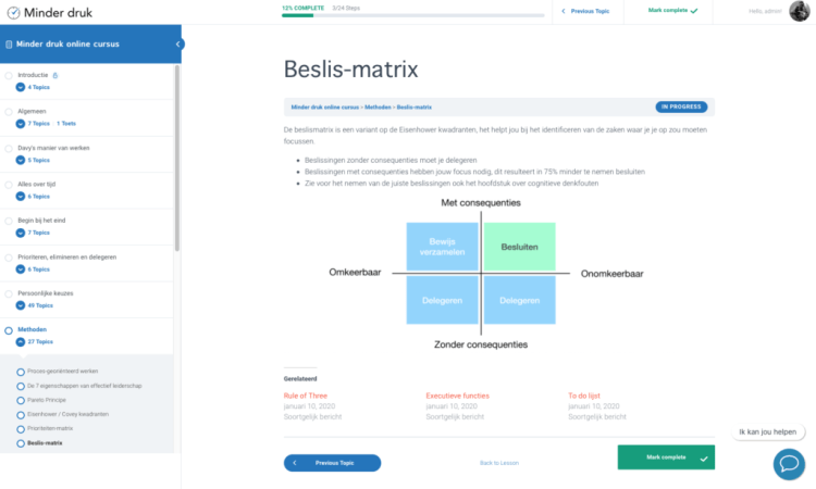 minderdruk's tweet photo. De Minder druk online cursus heeft een hele grote update gekregen!

Nieuwsgierig geworden? Neem dan even een kijkje, delen wordt gewaardeerd!
https://t.co/PAz3dwwbuk

#onlinecursus #cursus #onderwijs #minderdruk #HR #duurzameinzetbaarheid #productiviteit https://t.co/bEQSOFgctF