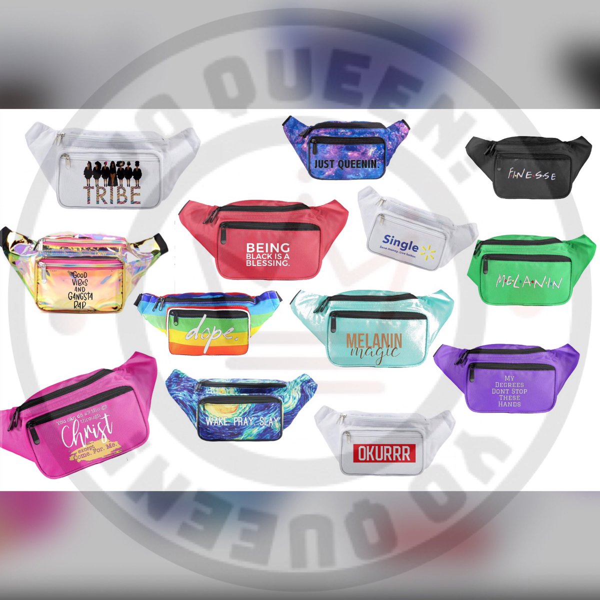 shopyoqueen's tweet photo. Life’s Better With A Fanny Pack! And What Better Fanny Pack Than A Custom One From a YoQueen!👑 Get Yours In Time For Parade Season!. #shopyoqueen #shopshopshop #spreadtheword 
https://t.co/vDDiiHamdB https://t.co/5KDlnkNLCv