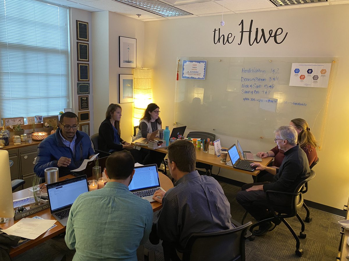 DeniseRhoney's tweet photo. Feedback Friday in The HIVE:  Office of the Next in Education working with faculty to increase the quality of feedback for our integrated pharmacotherapy course clinical reasoning “think aloud” written note.  Contact @pharmHIVE if you want to learn more. @UNCPharmacy https://t.co/IVAeN23LBu
