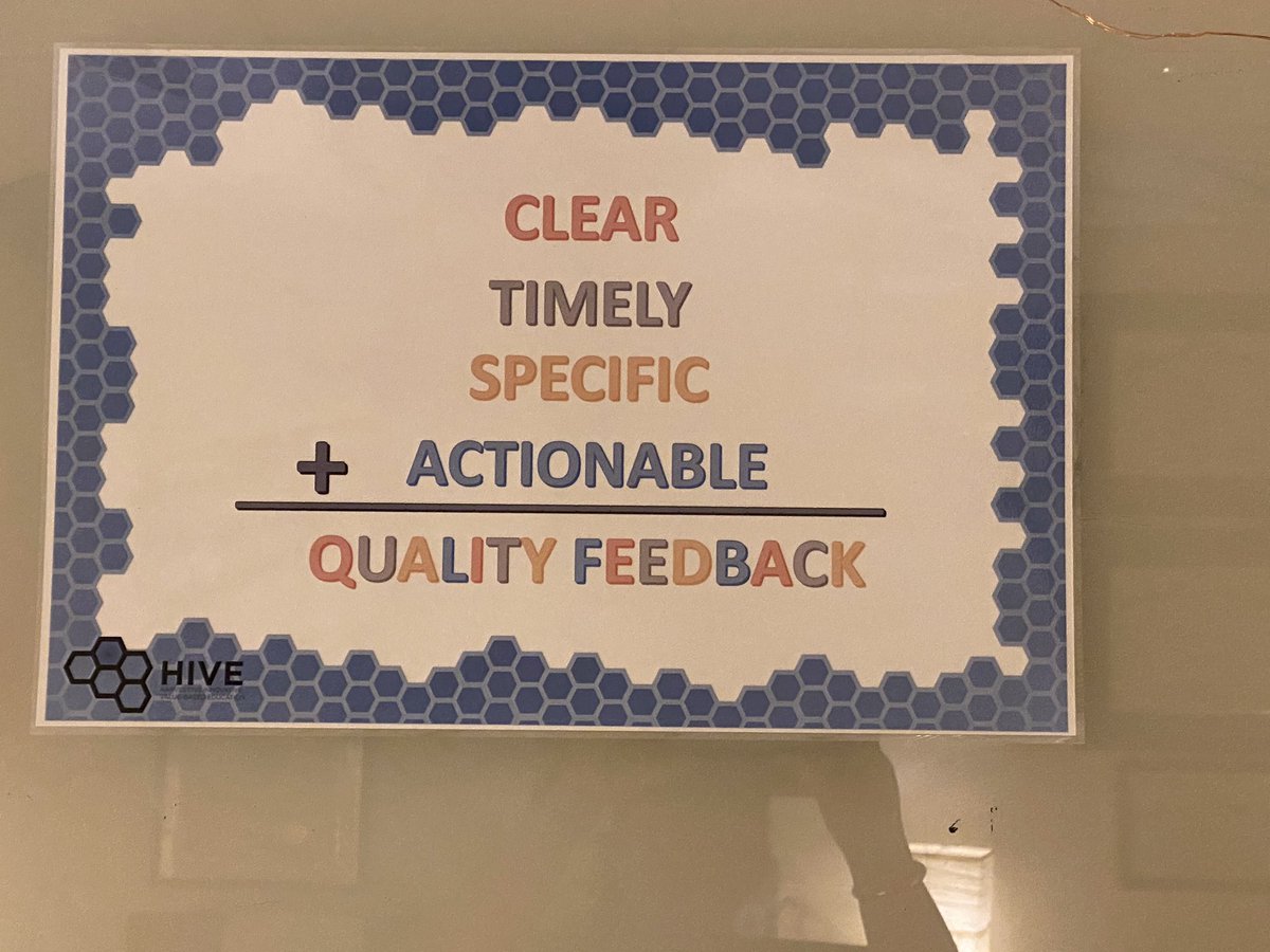 DeniseRhoney's tweet photo. Feedback Friday in The HIVE:  Office of the Next in Education working with faculty to increase the quality of feedback for our integrated pharmacotherapy course clinical reasoning “think aloud” written note.  Contact @pharmHIVE if you want to learn more. @UNCPharmacy https://t.co/IVAeN23LBu
