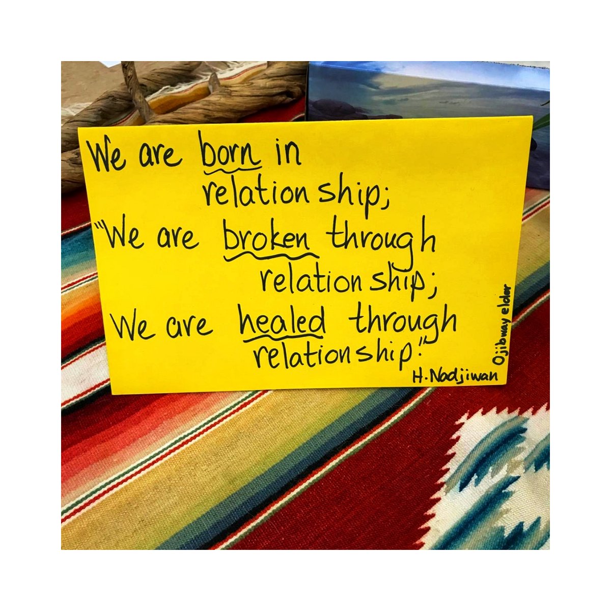 mstowerp's tweet photo. Beautiful message โค๏ธ
Thank you so much to George Shepard for sharing it with me. Relationships, the heart of everything we do ๐ฆ๐ค
#connectrp #restorativepractice #michellestowe https://t.co/xkqSJhLkQY