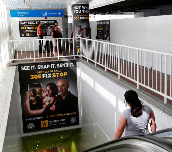 WinThisFight_'s tweet photo. Save 305FIXSTOP to your phone now - just in case! Law Enforcement increases outreach initiatives to stop human trafficking. Thank you to #PoliceOne for all your efforts educating us on how we can help save lives. https://t.co/VCB0LRr3Tv Photo Credit - AP Press - Wilfredo Lee https://t.co/njnQDVwipg