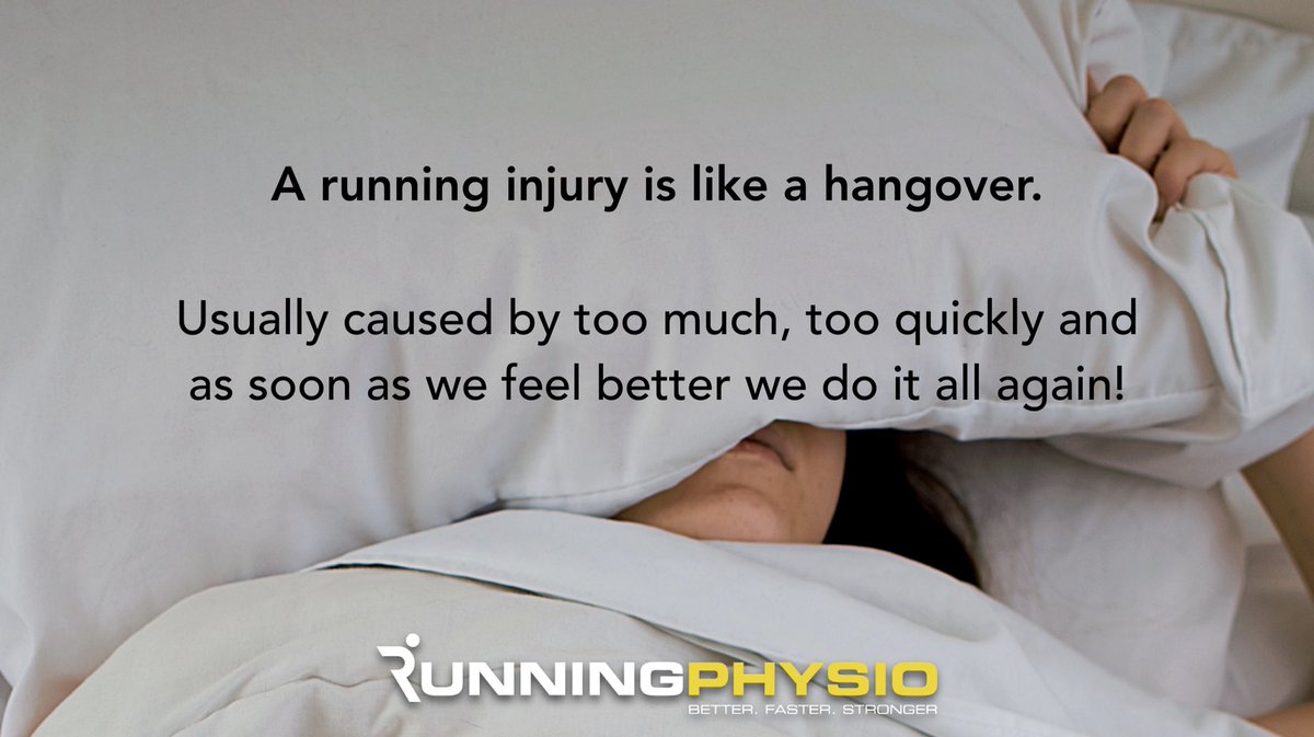 tomgoom's tweet image. Running injury is like a hangover!...
