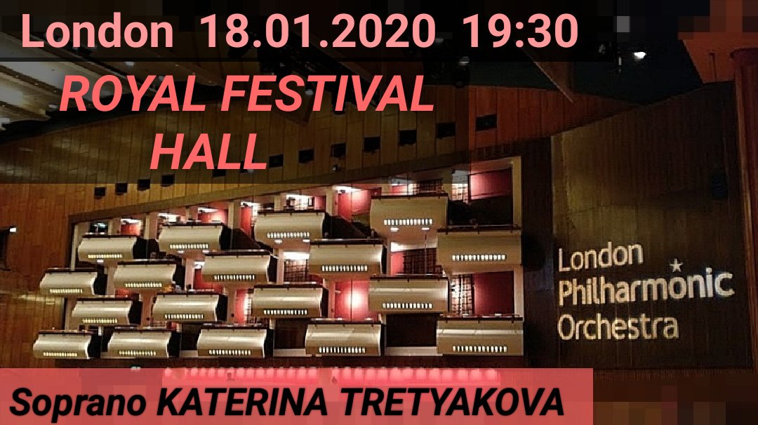 Coming soon! 💥
Looking very forward to sing for the first time with London Philharmonic Orchestra and be back working with great Maestro Bertrand de Billy!!! 😍😍😍🙏
#KaterinaTretyakova #LondonPhilharmonicOrchestra #RoyalFestivalHall #London #great #Maestro #BertranddeBilly