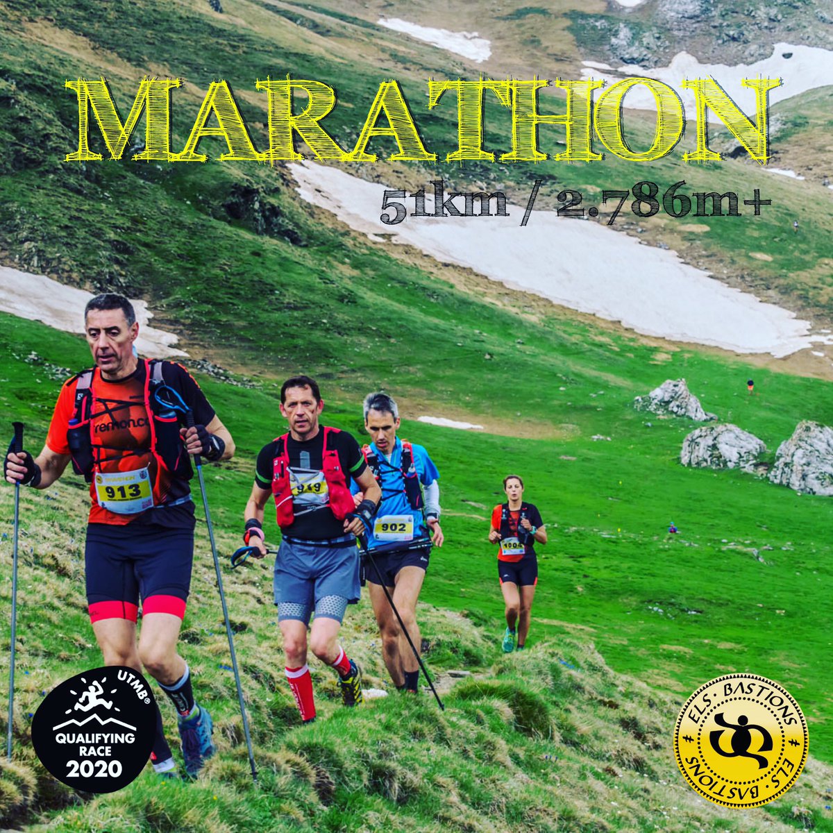 elsbastions's tweet photo. Tot i no tenir el km clàssic d'una marató, aquesta prova és la marató dels SkyRaces. #elsbastions #MBSTNS 👉 https://t.co/hnQyLyApra https://t.co/lbBzdR7eCL