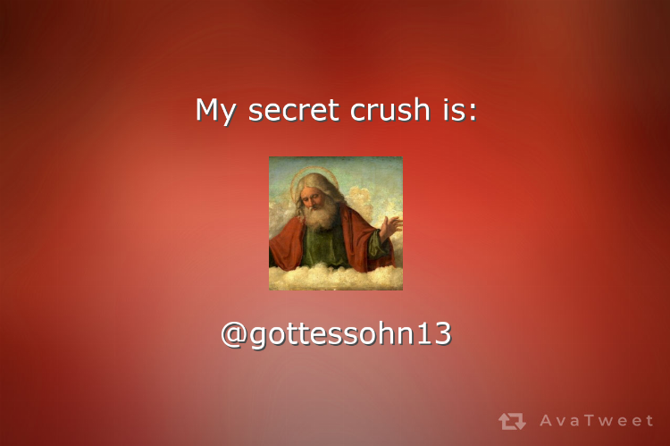 ChrisFCN2's tweet photo. My secret crush is @gottessohn13. Find your secret crush at https://t.co/7viSqRihON #AvaTweet #SecretCrush https://t.co/S7Y3w8anNh