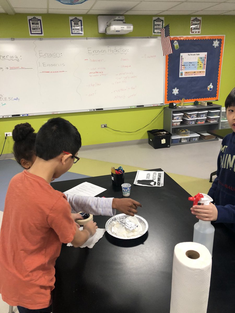 4th graders faced the Water Erosion Challenge this week in lab. 2nd graders disassembled an object and used the pieces to make something new!
