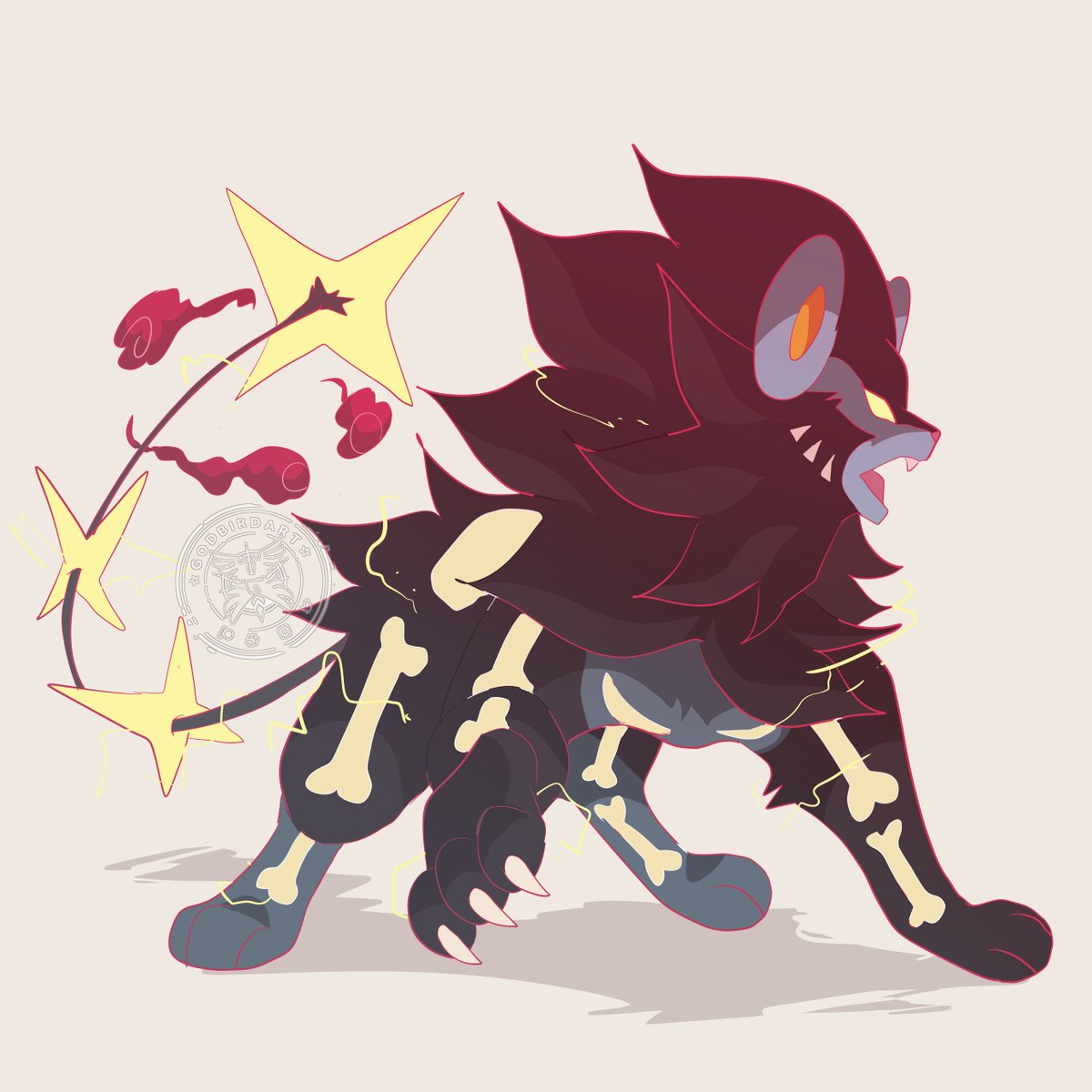 tobias🌿 on Twitter: "consider; gigantamax luxray with "x-ray" bones that light up whenever it uses a move #PokemonSwordShield… "