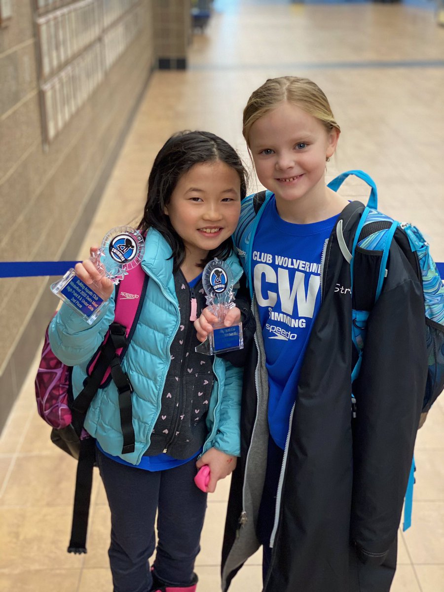 WhitStrickler's tweet photo. Swim buddies getting 1st and 2nd!! Congrats girls https://t.co/H0FoiwHrmq