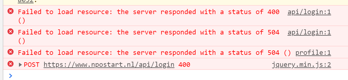 DeliciousGolden's tweet photo. @PubliekeOmroep Hi NPO. Jullie hebben een technisch server probleem met de inlogservice. Er komen waarschuwingen terug dat de NPO server technische problemen heeft. Gaan jullie daar naar kijken? https://t.co/nqNteV0TuL