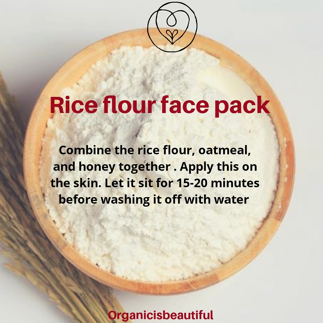 Combine rice flour, oatmeal and honey together.Apply this on the skin. Let it sit for 15-20 minutes before washing it off with water

#naturalskincare #skincare #organicskincare  #acne #skincareroutine #rice #riceflour #skincareroutine #naturalbeauty #natural #beauty #greenbeauty