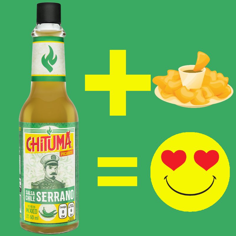 Salsa CHITUMA (@salsachituma) on Twitter photo <a href="/SalsaChituma/">Salsa CHITUMA</a> #ChileSerrano + #PapasFritas = #LaMejorCombinación
#CHITUMAesLaMejor #QuieroMiCHITUMA <a href="/SalsaChituma/">Salsa CHITUMA</a> #ChileSerrano + #PapasFritas = #LaMejorCombinación
#CHITUMAesLaMejor #QuieroMiCHITUMA