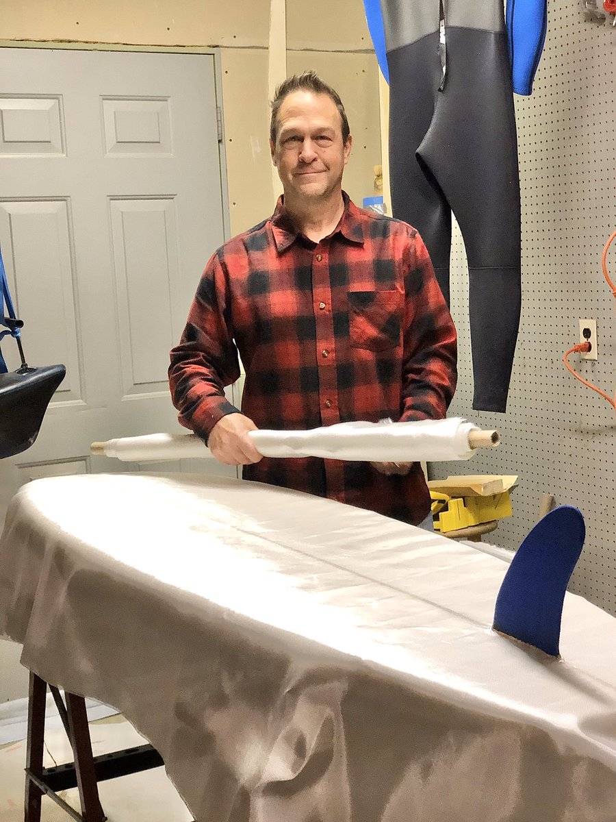 JonnyLongboards's tweet photo. Getting ready to glass the #surfboard #surfing #ocean #handshaped #lakesuperior #waves #expoxy 7ft https://t.co/xsTfjelU2o