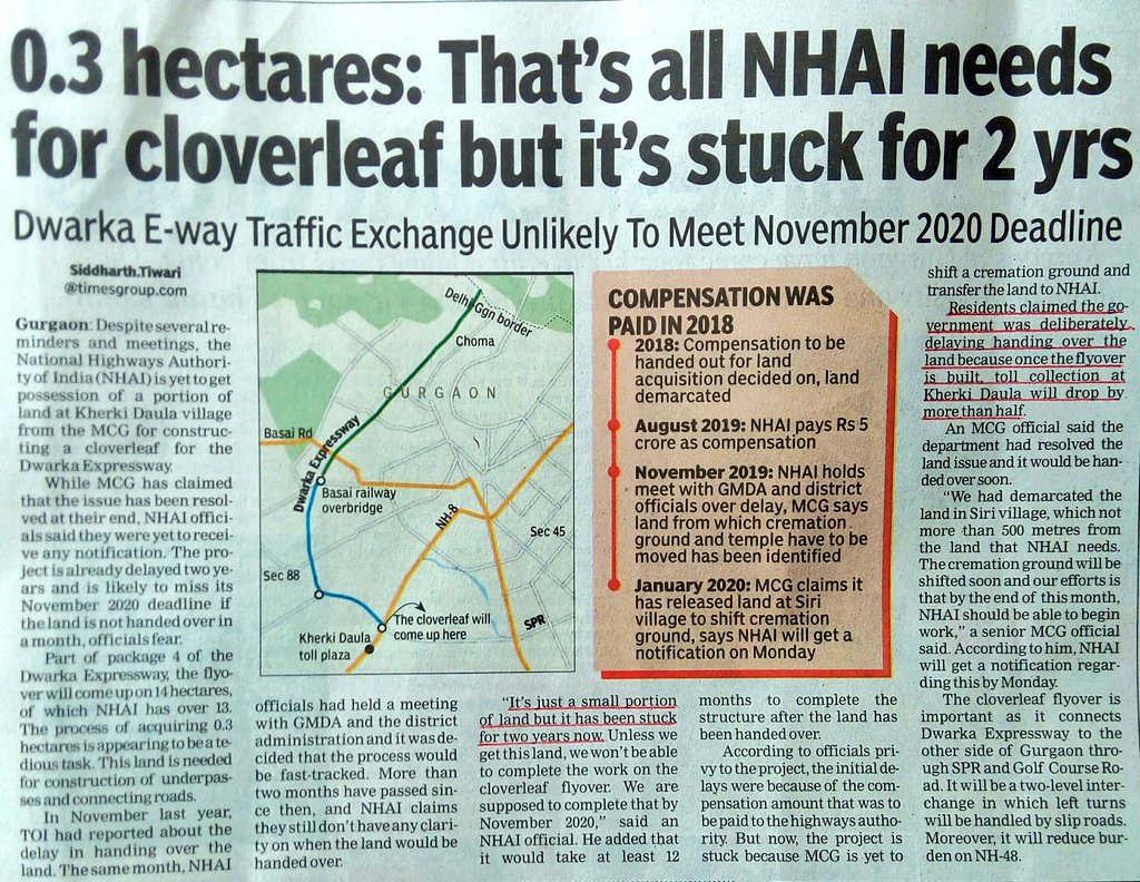 Ravi08410222's tweet photo. #AbwFraud
There is #setup btw #MCEPL/#NHAI/#MCG& #corrupt #ruling #netas/#govt 2 #deliberately #delaying handingover #land as they r #getting #share f #loot@#KherkiDaulaToll
Is @mlkhattar govt so #incompetent that cant get.3hect f #land in2yr?
#CM is least bother abt #pollution+ https://t.co/ykay7C8vAB