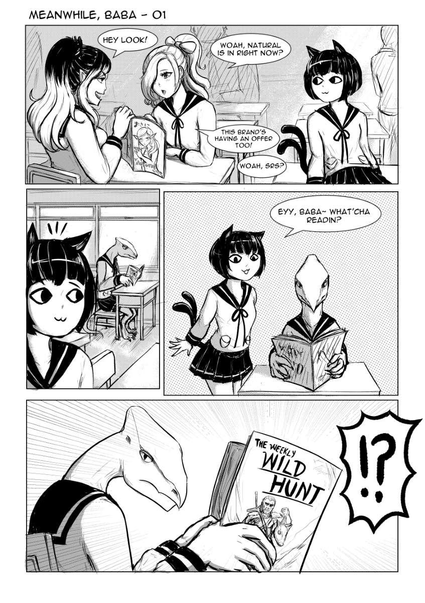 Jiisuri Meanwhile Baba 01 モンスター娘 人外 リザードマン オーク 猫又 ねこみみ T Co Nq8j6p2yjz