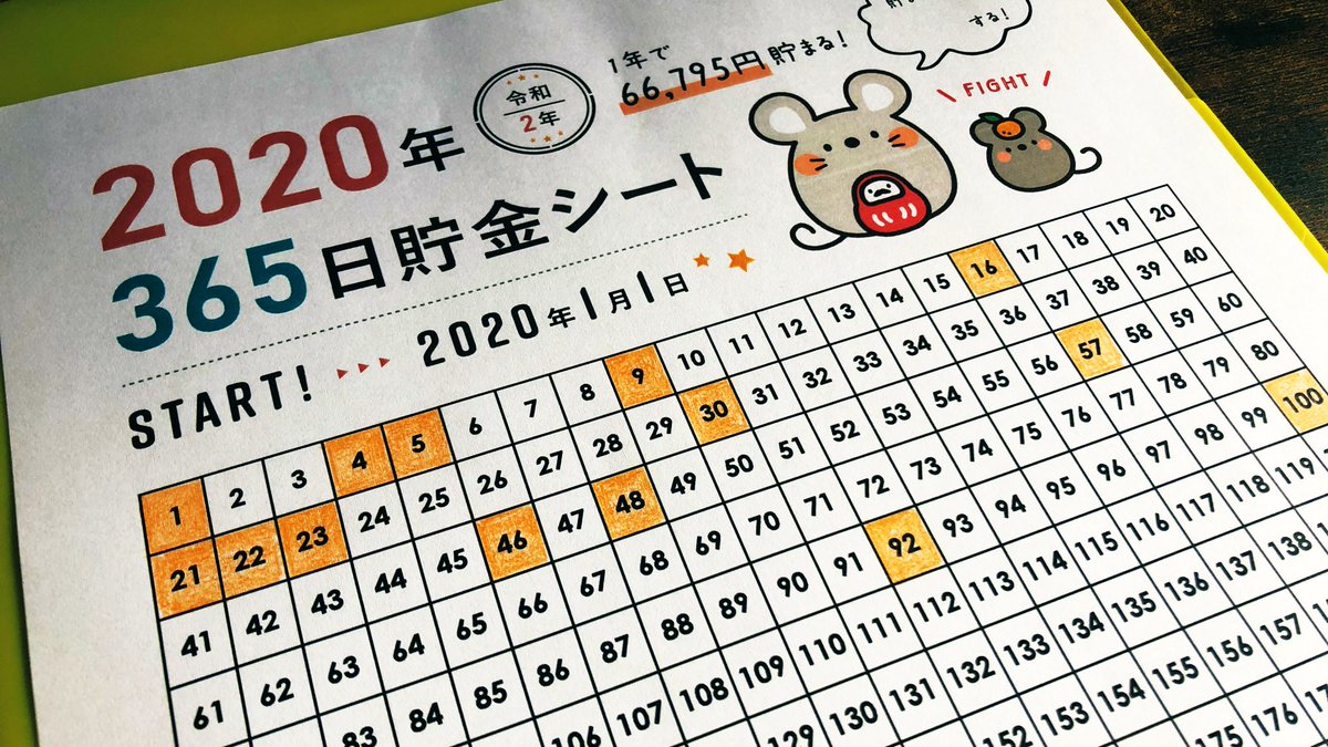 365日貯金シート Twitter Search Twitter