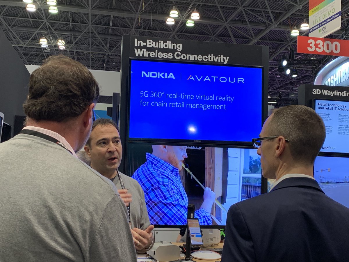 A phenomenal example of a #5G use case from ⁦<a href="/Imeve360/">Imeve</a>⁩ and <a href="/Nokia/">Nokia</a> that is in Beta with two of the largest retailers in the U.S. Interactive 360VR tours - consulting, brand, remote care. #NRF2020 Booth 3237. See you tomorrow?