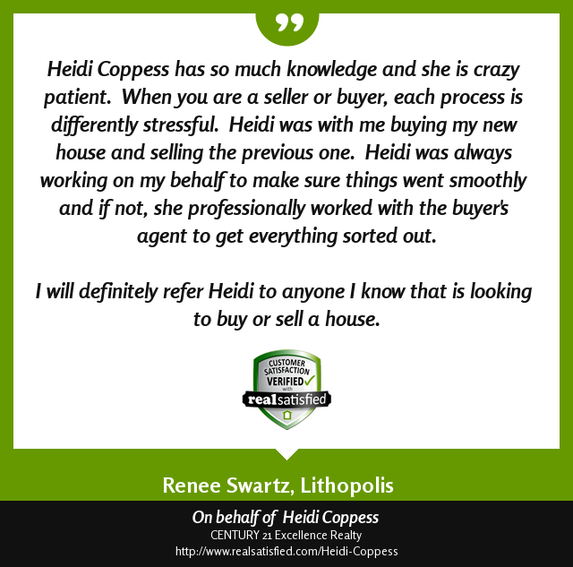CoppessHeidi's tweet photo. Truly satisfied clients leave me #elated. https://t.co/ncEvBguAol via @realsatisfied https://t.co/oSBUjyne8X