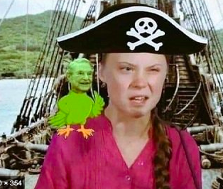 UCostarica20's tweet photo. Soooo Greta's a pirate now?!?! #MACMUN20 #UNEP https://t.co/Rwsu157iwE