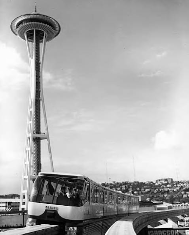 The Alweg Monorail during the Century 21 Exposition in 1962.