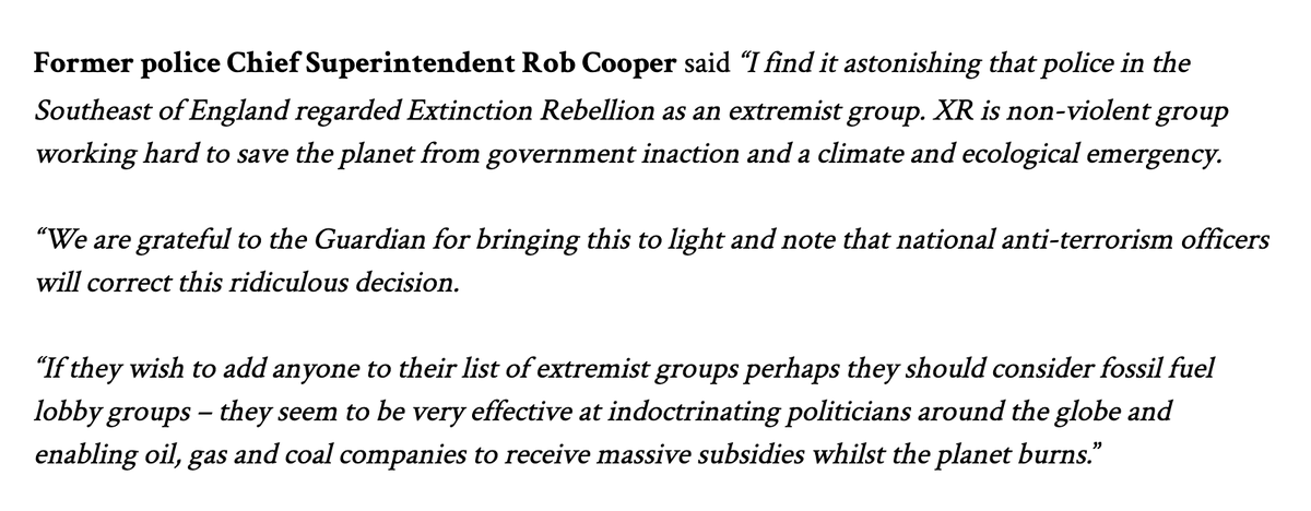 xr_rebelradio's tweet image. Earlier this week 'counter-terrorism police placed the non-violent group #ExtinctionRebellion on a list of extremist ideologies'. bit.ly/382MZgK
Listen here to Rob, an ex-Chief Superintendent, on #RebelRadio as part of #HumansofXR series: bit.ly/2T3p0to