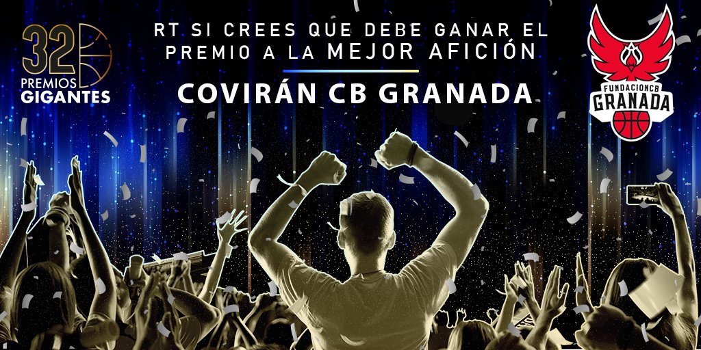 CANDIDATO a MEJOR AFICIÓN de ESPAÑA

¡RT si crees que @FundacionCBG  lo es! #PremiosGigantes

GANARÁ el que + suma de RT🔄 y LIKES ♥️ tenga en total