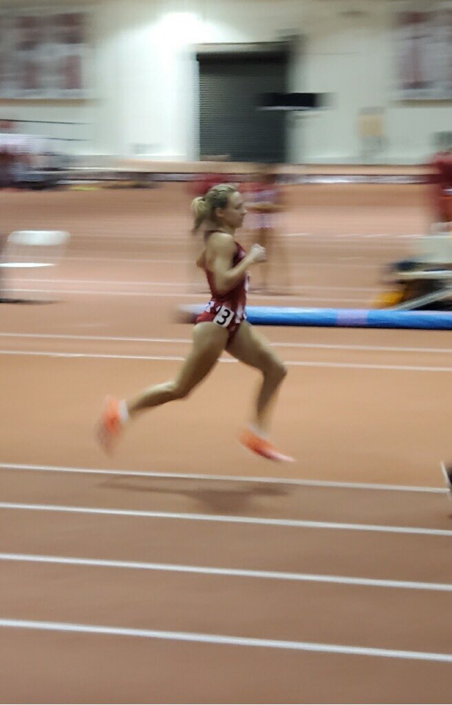 Seton_Athletics's tweet photo. After finishing the cross country season named the Big Ten Sportsmanship award winner, IU runner Jenna Barker (SCHS ‘18) started the Track &amp; Field season off strong. Jenna set a new PR and picked up a victory for IU in the mile Sat. vs. Tennessee with a time of 4:51.72. https://t.co/STwEoFTvl3