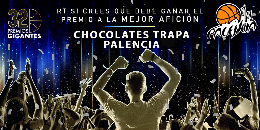 GIGANTESbasket's tweet photo. CANDIDATO a MEJOR AFICIÓN de ESPAÑA

¡RT si crees que @PalenciaBasket  lo es! #PremiosGigantes

GANARÁ el que + suma de RT🔄 y LIKES ♥️ tenga en total https://t.co/LBy9aMwyq6