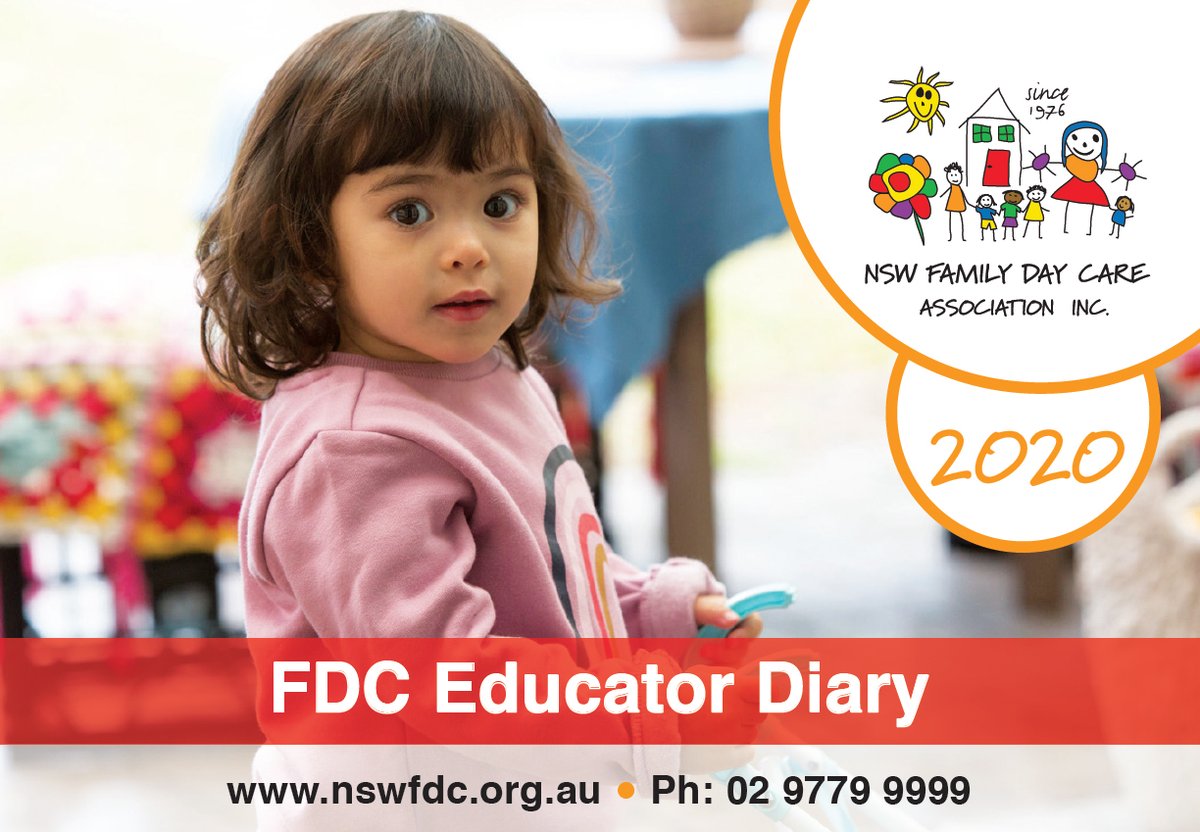 NSWFDCA's tweet photo. Family Day Care Educator Diary 2020 - https://t.co/xc9ev6XKaV https://t.co/2bK4Hd1d5a