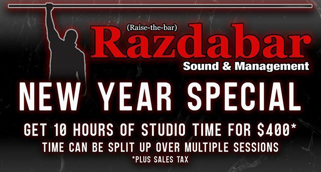 _ash_matthews_'s tweet photo. NEW YEAR SPECIAL - buy 10 hours of studio time for 20% off - use the time over multiple sessions as you’d like! #studio #recording #dayton #dyt #sale #razdabar #studiotime #beats #mixing #mastering #dytmusic #daytonmusic #recordingstudio https://t.co/140w3Gco2W https://t.co/AqzmrmSR8I