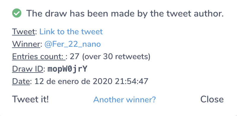 CodereApuestas's tweet photo. El destino ha querido que la FREEBET por los RT de la #CodereArmy se la lleve @Fer_22_nano ¡Olé tú! 

Gracias a todos por participar, y no os olvidéis que hay más sorteos (como unas entradas con #SuperCopaBlanca 🤪) https://t.co/jK43bNMbVa