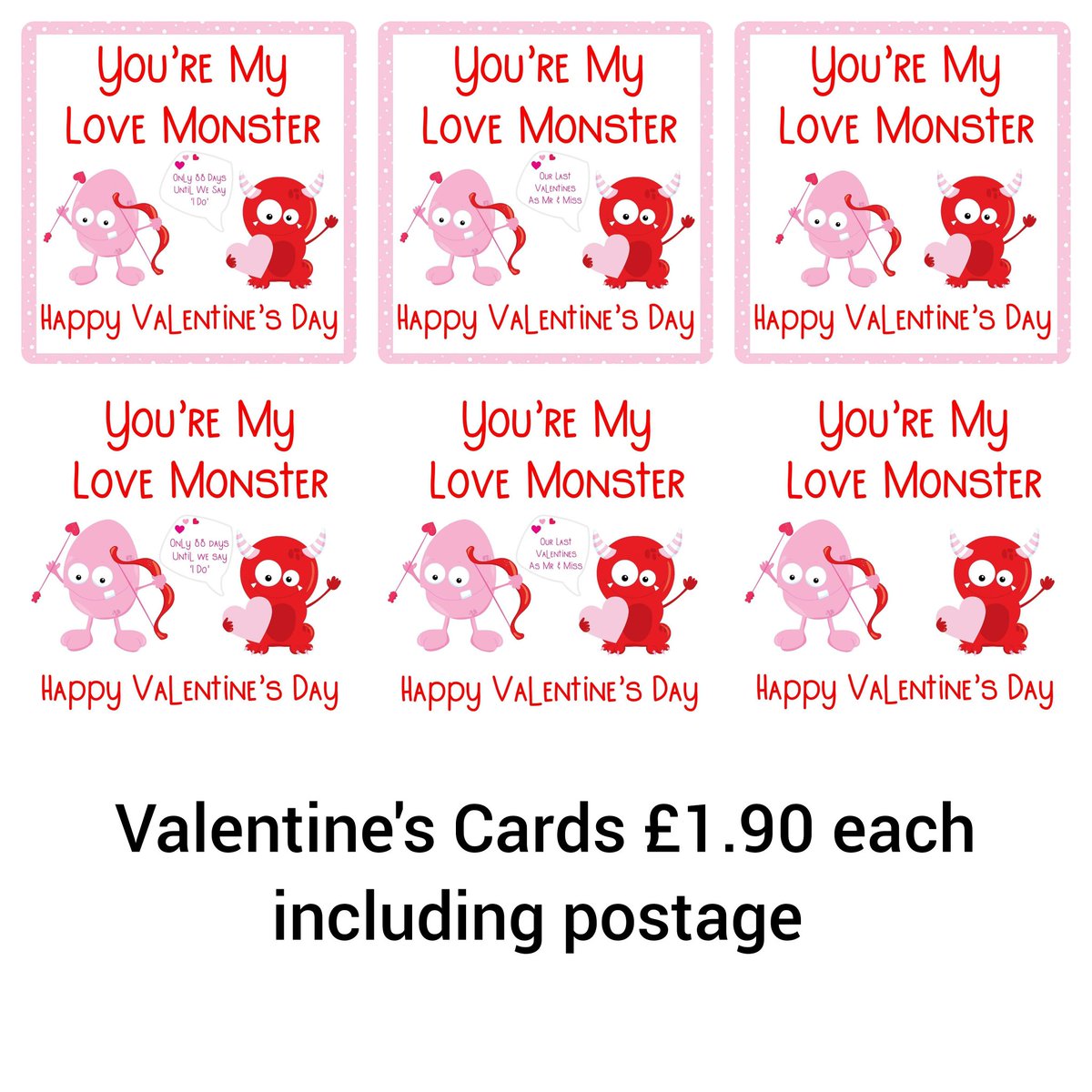 Valentines cards £1.90 each free Postage Facebook.com/breakthrudesig… #handmade #valentines #valentinescards #valentinescard #cardsforsale #cardsforhim #cardsforher #valentine #love #wedding #weddingcards
instagram.com/p/B7O_CmqB-vV/…