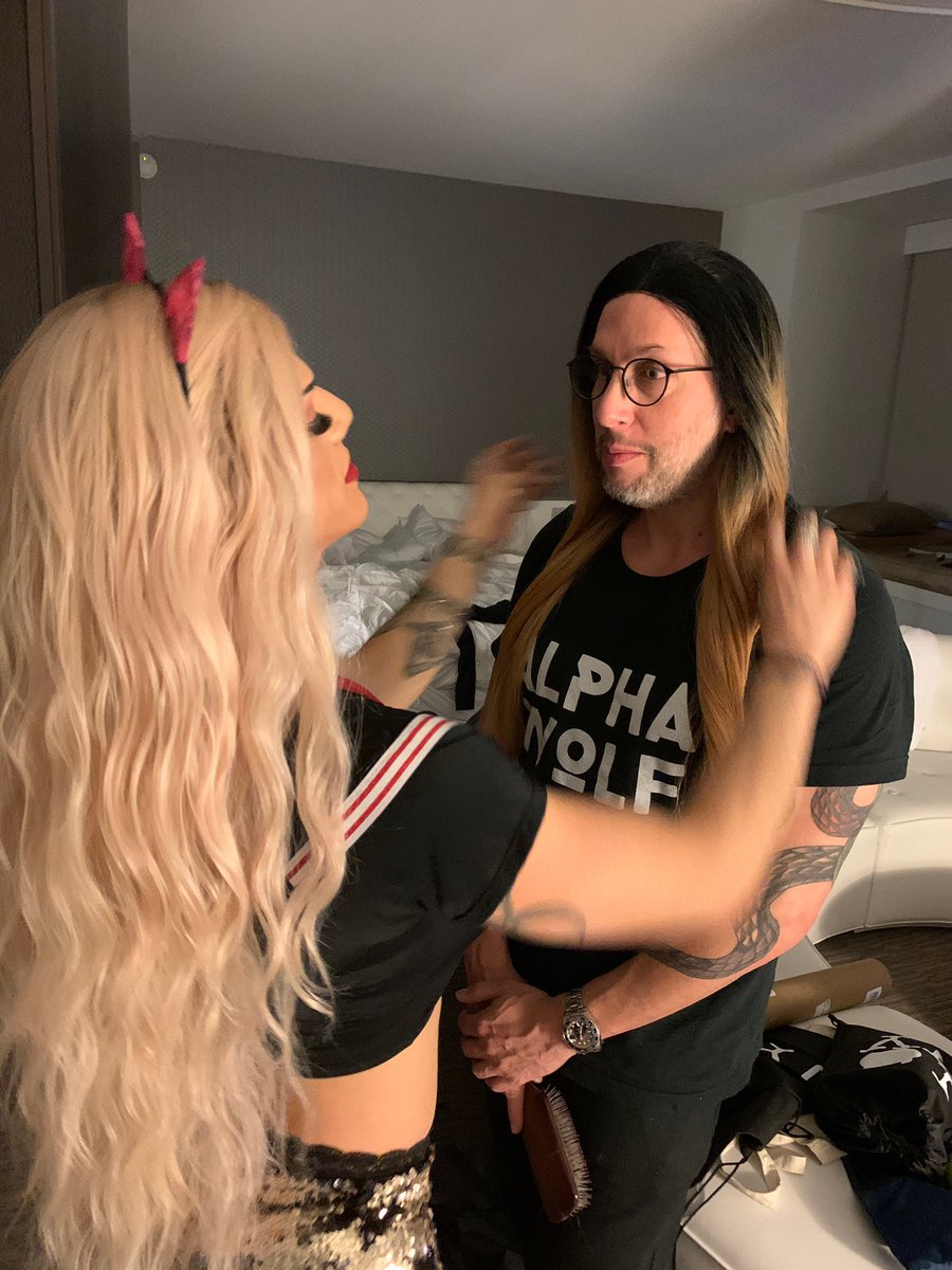 CockyBoys's tweet photo. Last night was my first (&amp; last) night out as @SassyMeaner’s drag daughter - ZADDY FRASS - to show my support for @CalvinBanksxxx &amp; @JoshMooreXXX darg debut (SO GOOD) at @nakedsword’s AMAZING @Str8UpGayAwards party!

I have a new found &amp; PROFOUND respect for all the boys in wigs! https://t.co/7nvB6D4CqM