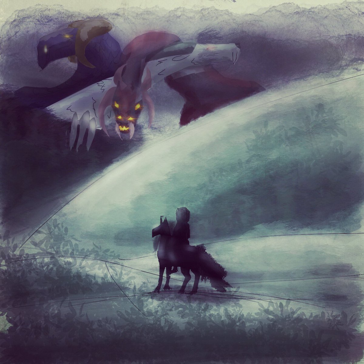 CapnBeks's tweet photo. Aaaaand last concept panel that had to be updated. #endess #myart #digitalart #conceptart #dragons https://t.co/U2a0Ig74QT