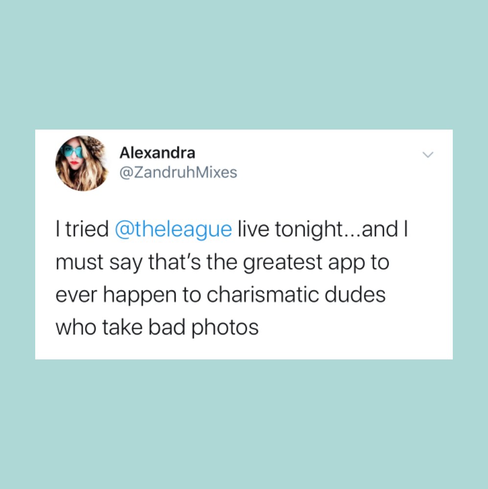 theleague's tweet photo. 😂To all the charismatic but photogenically challenged dudes on The League- it looks like you've got the green light ✅ to confidently get in line for our #leagueLive video speed dating feature😜! See you tonight or any Sunday at 9pm! #singleSunday #videoDoesntLie https://t.co/mvVol6kmdu