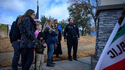 Park memorial in Old Foothill Farms unveiled for #slain #Sacramento, #California #Deputy #RobertFrench.

A monument to memorialize fallen Deputy Robert French’s service and sacrifice was revealed on Saturday at the new #CabanaPark in Old Foothill Farms.