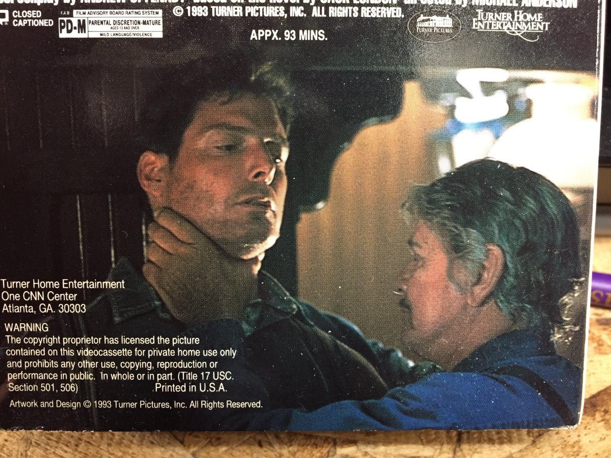 ScarecrowVideo's tweet photo. More Jack London on VHS, with our sturdy copy of "The Sea Wolf," starring Charles Bronson choking out Christopher Reeve. #charliechoker #jackathon #londoncalling #vhs https://t.co/CLgzjgVWdu