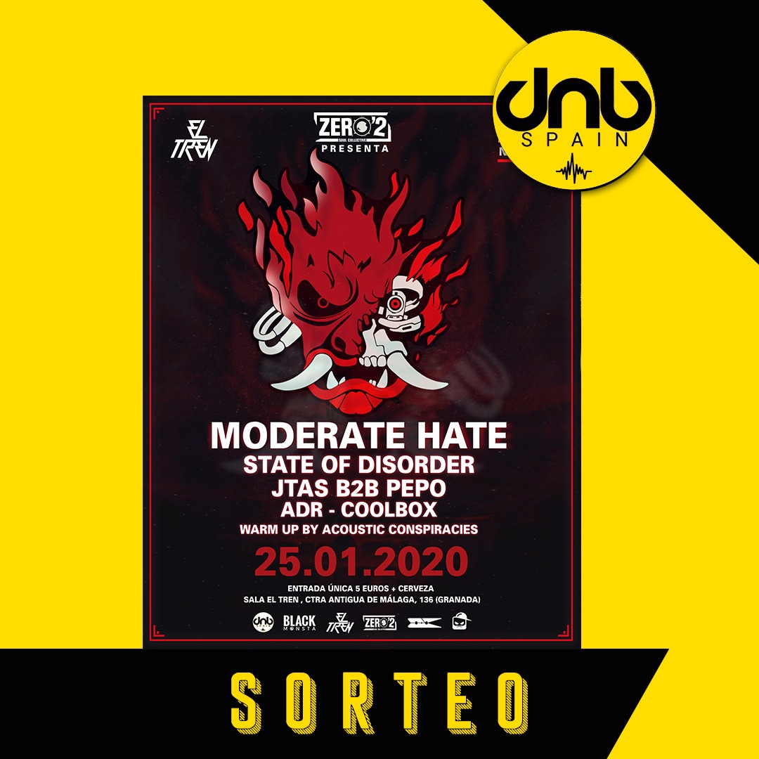dnbspain's tweet image. ❌ #SORTEO ❌

🎟️ Sorteamos 2 entradas individuales para la fiesta de Zer0'2 Soul Collective 🔥

👥 ¡Moderate Hate, State Of Disorder, JTAS b2b Pepo y más!
📆 25/01/2020
📍Sala El Tren (Granada)

⬇️⬇️⬇️⬇️ Participa aquí ⬇️⬇️⬇️⬇️
instagram.com/p/B7OMw68iY5u/…