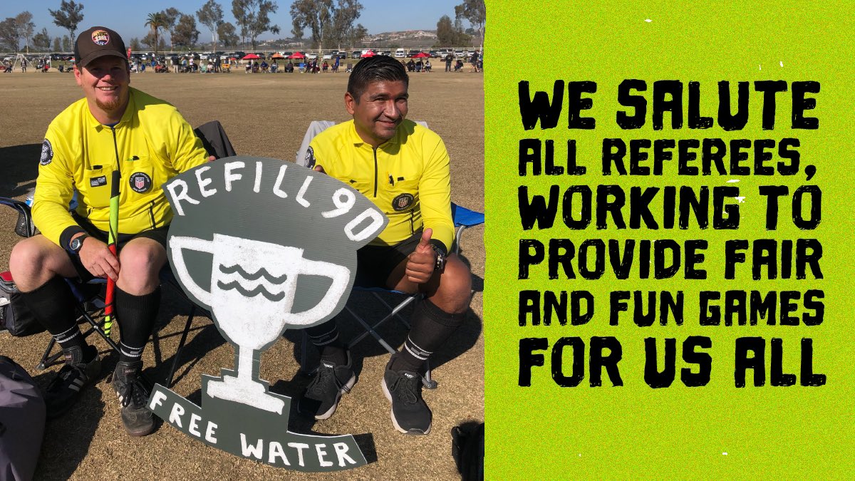 Refill_90's tweet photo. Whether making an offsides call or boosting player morale, referees are the glue that hold soccer matches together. Today we want to recognize the effort from all referees, working to provide fair and fun games for us all. Thank you referees!
#AlbionShowcase #refill90 https://t.co/e4hOmq2suU