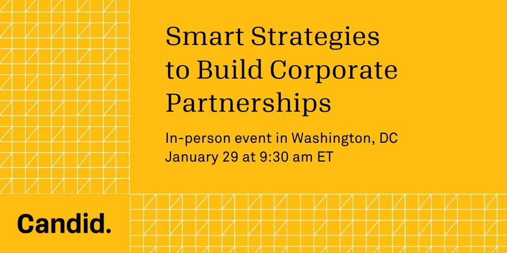 Join us for this session on developing key corporate partnerships, featuring Loree Lipstein and Tracy Shaw from <a href="/ThreadStrat/">Thread Strategies</a>. Learn more: grantspace.org/training/2020-…