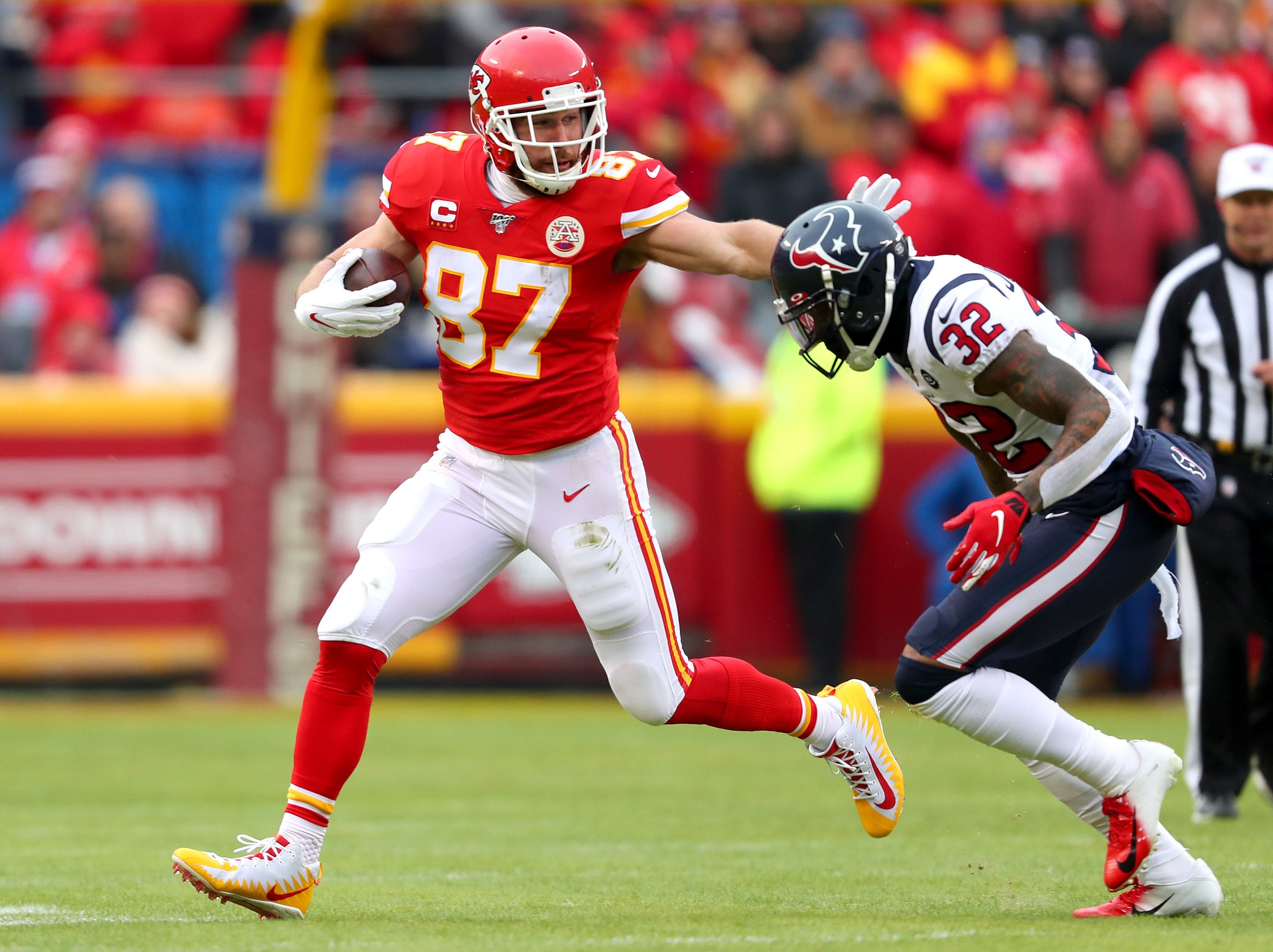 “Travis Kelce is the 3rd tight end in the Super Bowl era with a 3 Rec TD ga...