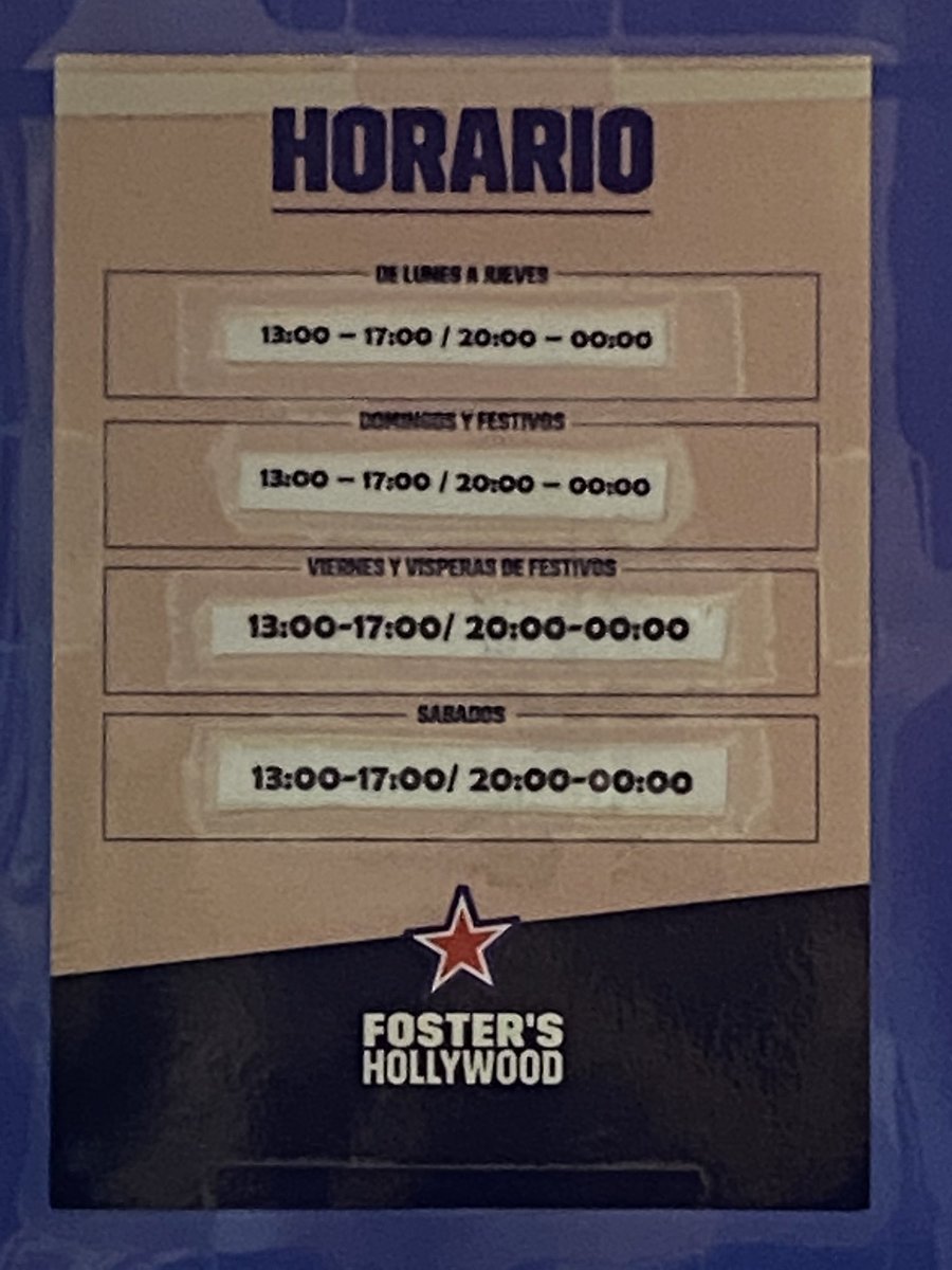 mgngrz's tweet photo. @FosterHollywood  Me parece indignante que vaya a cenar en horario establecido en el restaurante de C/ de los Jardines (Madrid) y una hora y cuarenta y cinco minutos antes del cierre los empleados del local estén fregando y digan que han cerrado. https://t.co/cbq7xm9L0O