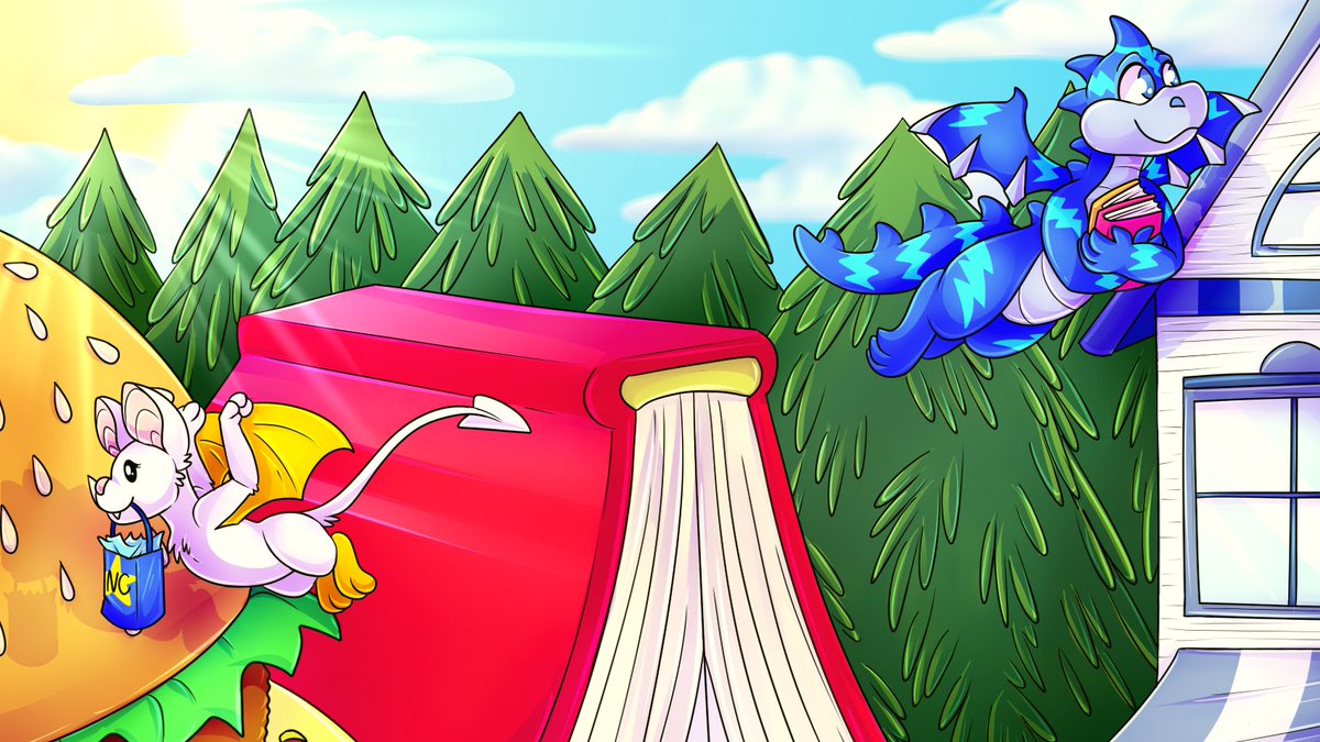 The next piece I did for the <a href="/Neo_Adventures/">Neopian Adventures Zine</a> Zine!

This one is for Neopia Central, I loved going crazy with the food and colors on this piece! x3

🌈 #Neopets #Neoart