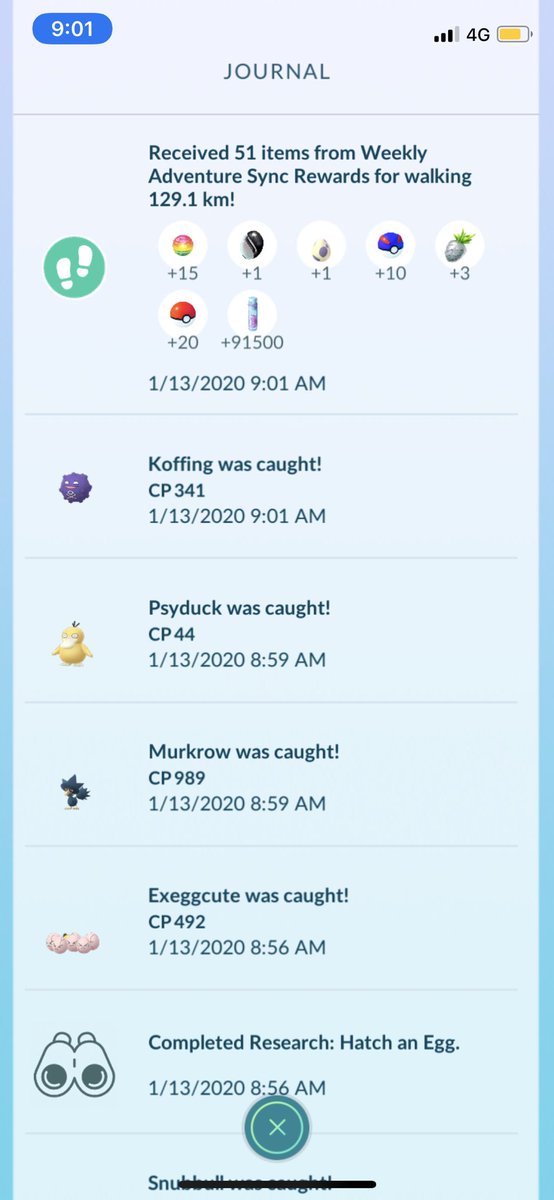 Bonquisha888888's tweet photo. Made it over 100km this week 💪🏻
The grind for the purple Wurmple continues🚶🏻♀️#Hatchathon #PokemonGO https://t.co/CIrRW29rxs