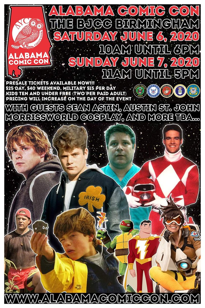 CarlClover1988's tweet photo. Hey everyone thought I should let you know June 6th and 7th I'm  going to Alabama Comic-Con this is my third year going if people are interested in coming down here meeting me, &amp; meeting some awesome people from the 90s let me know. #AlabamaComicCon https://t.co/PuAkgzbV42